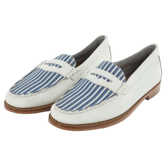 Bass Whitney Striped Weejuns - Picture 1 of 10